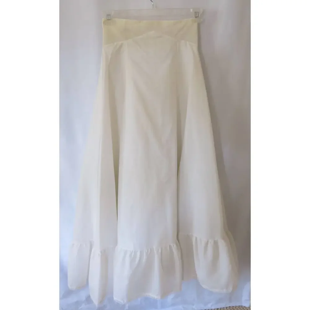 VINTAGE Petticoat/Slip Size 10 Ruffled Layered Tulle Zipper Full Puffy Prairie - Picture 1 of 10